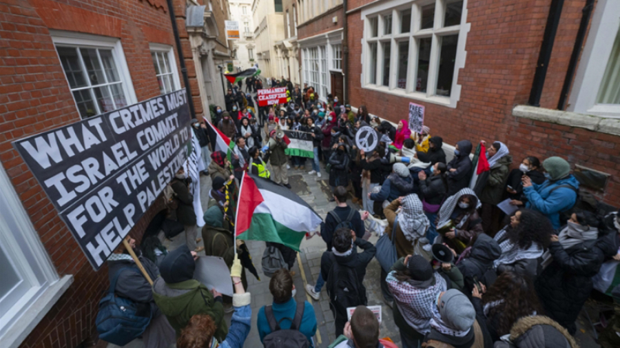 Londres: manifestation devant Fisher German en raison de ses liens avec le fabricant d&#039;armes israélien Elbit Systems