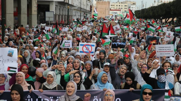 Pour le 70e vendredi consécutif, des milliers de Marocains exigent la fin du déplacement forcé à Gaza