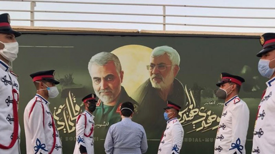 Prasasti Syahid Soleimani di Bandara Baghdad Diresmikan