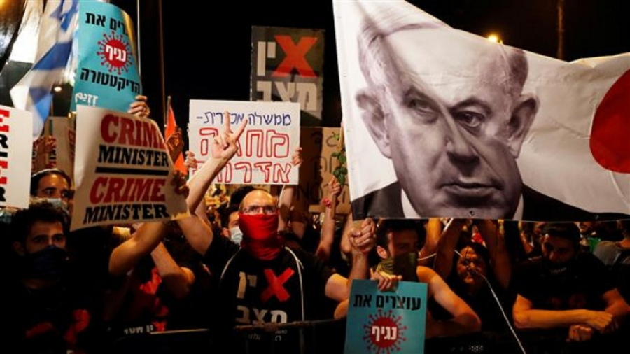 Protes Kinerja Netanyahu, 55 Demonstran Ditangkap