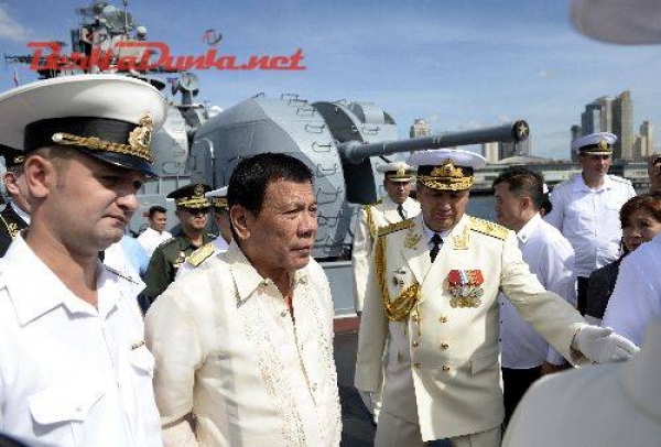 Menggelar Latihan Angkatan Laut Bersama, Presiden Filipina Berharap Rusia Mau Menjadi Sekutunya