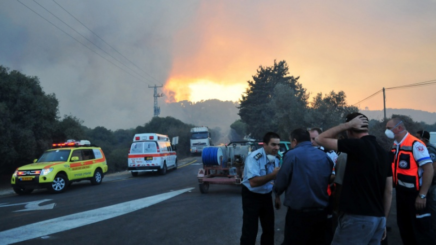 Kebakaran Luas di Kota Haifa, Wilayah Pendudukan