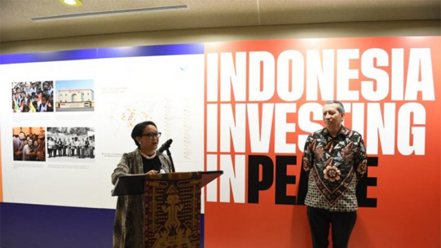 Menlu RI Buka Pameran Foto Bertema Investing in Peace di Markas PBB