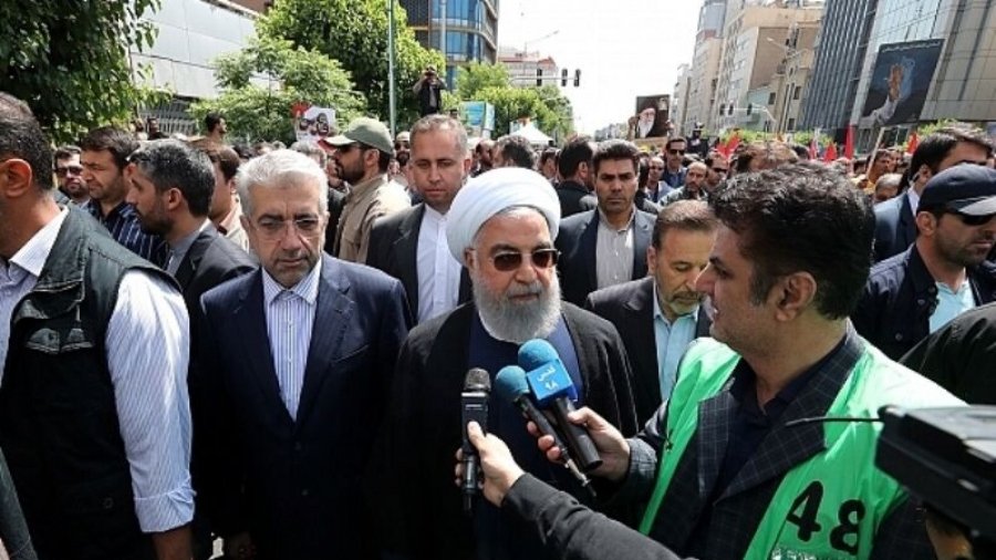 Pejabat-pejabat Senior Iran Ikuti Pawai Hari Quds
