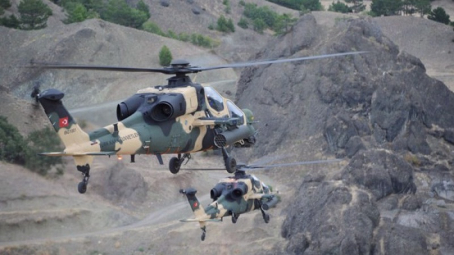 Helikopter-Helikopter Turki Bombardir Wilayah Utara Irak