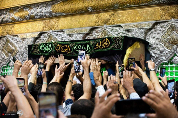 कर्बला ए मोअल्ला में आयतुल्लाहिल उज़्मा सिस्तानी की पत्नी का अंतिम संस्कार