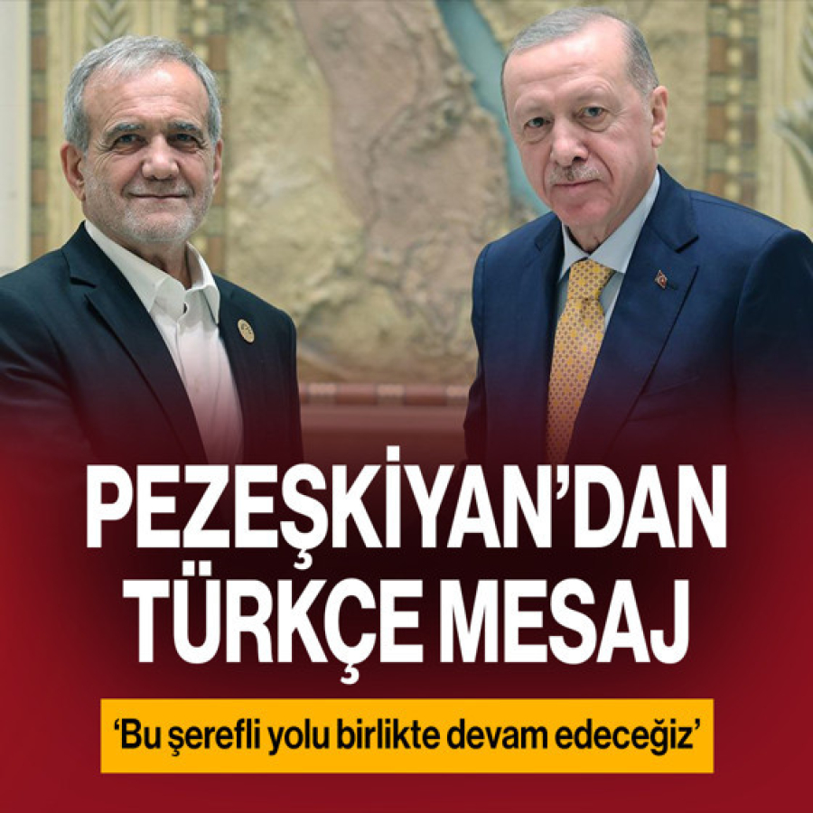 Pezeşkiyan’dan Erdoğan’ın İsrail çıkışına Türkçe mesaj! ‘Bu şerefli yolu…’