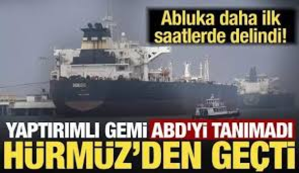 Çin Gemisi Hürmüz’den Geçti: ABD Ablukasına İlk Meydan Okuma