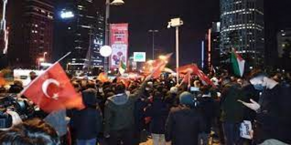 AGD&#039;den İstanbul&#039;da protesto eylemi! İsrail ile abad olunmaz