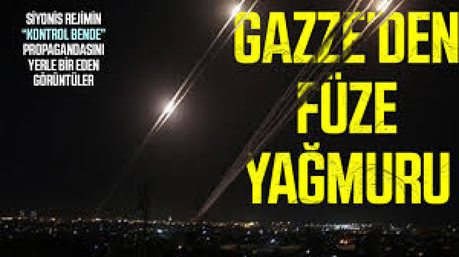 Kassam Tugaylarından Tel Aviv’e füze yağmuru