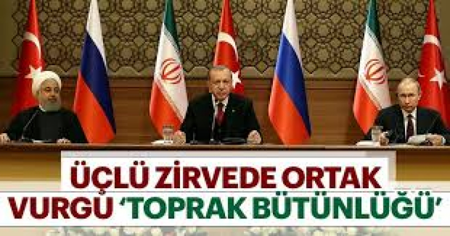 Türkiye-İran-Rusya liderlerinden ortak vurgu: Suriye bütündür