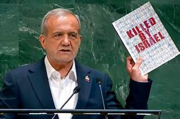 İran Cumhurbaşkanı Pezeşkiyan BM kürsüsünde! ABD ve İsrail&#039;e yüklendi