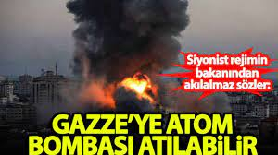 İsrailli bakandan kan donduran sözler: Gazze&#039;ye nükleer bomba atılabilir
