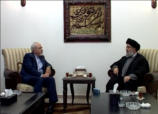 ایران کے وزیر خارجہ کی سید حسن نصر اللہ سے ملاقات