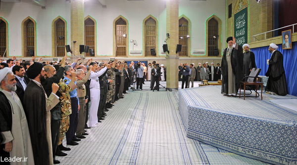 رہبر معظم سے عید فطر کے موقع پر اعلی حکام اور اسلامی ممالک کے سفراء کی ملاقات