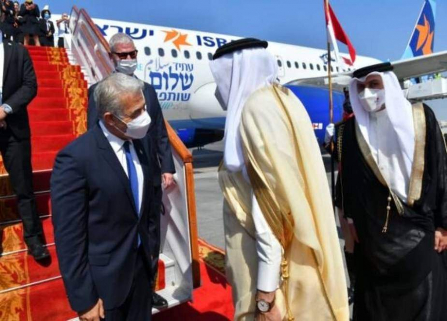 صہیونی وزیر خارجہ کا دورہ بحرین
