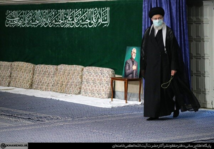 رہبر معظم انقلاب اسلامی کی موجودگی میں حسینیہ امام خمینی (رہ) میں پہلی مجلس عزا منعقد