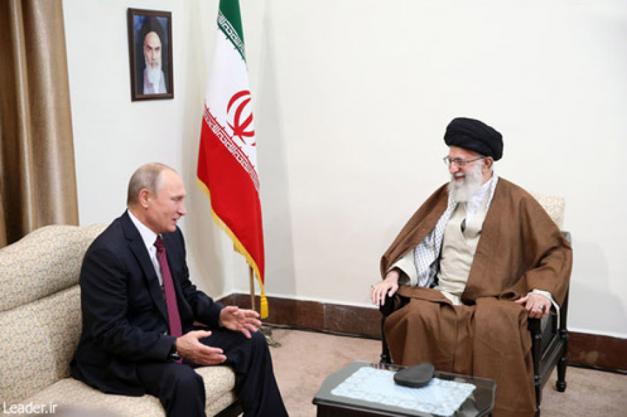 روسی صدر پوتن کی رہبر انقلاب اسلامی سے ملاقات
