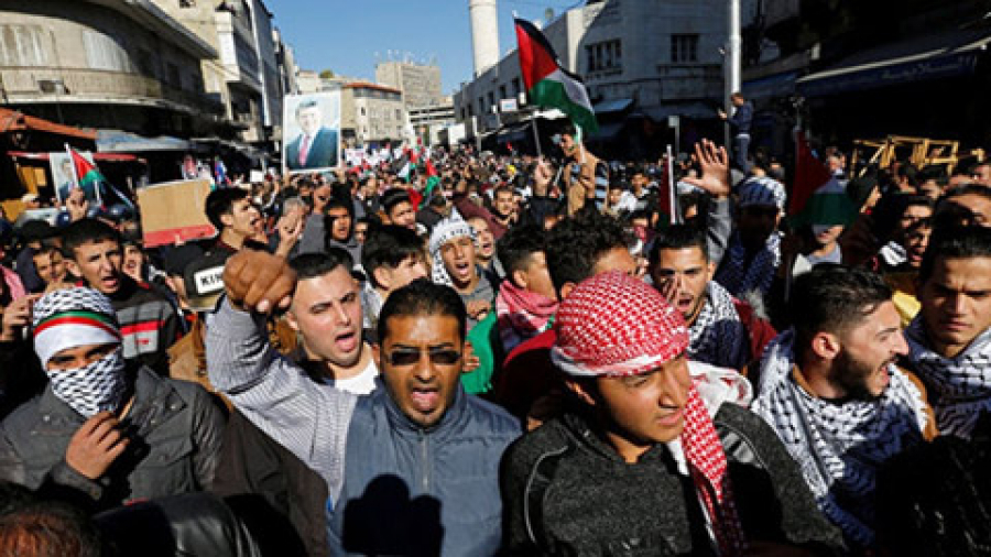 غزہ میں امریکا مخالف مظاہرے